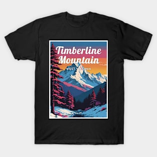 Timberline Mountain ski West Virginia USA T-Shirt